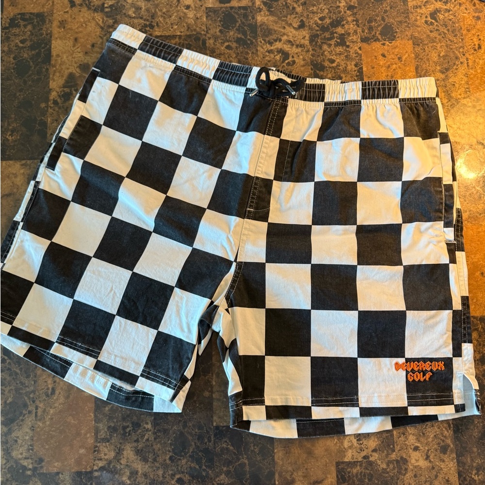 Devereux Golf Checkered Shorts - XL